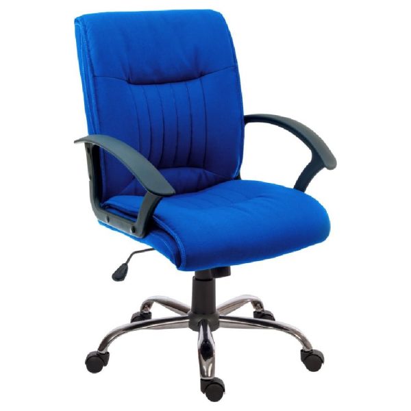 Mandan Fabric Home And Office Chair In Blue | Bed Sava