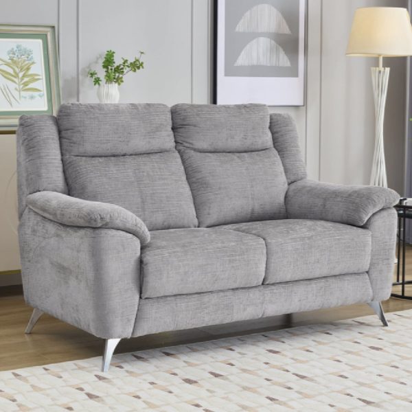 Mankato Fabric 2 Seater Sofa In Ash | Bed Sava