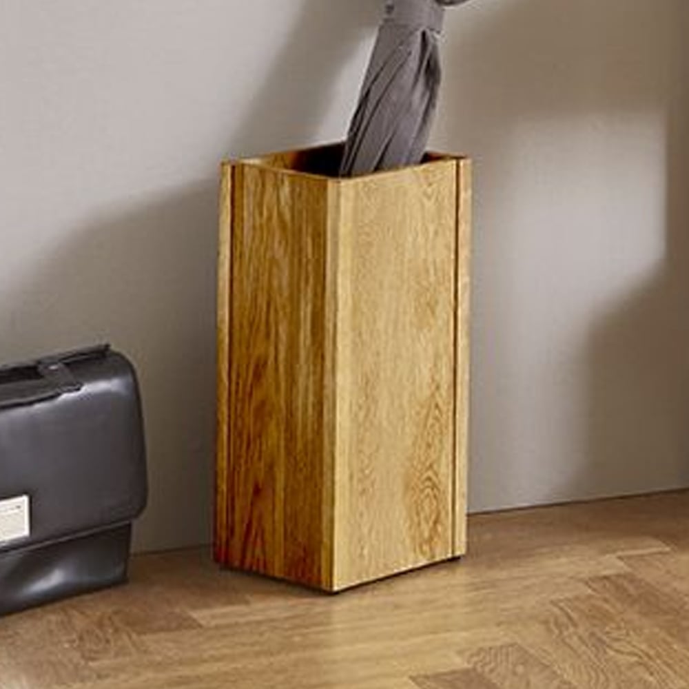 Maricopa Wooden Umbrella Stand In Oak