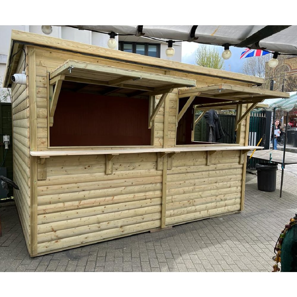 Marne Wooden Garden Catering Market Chalet In Natural