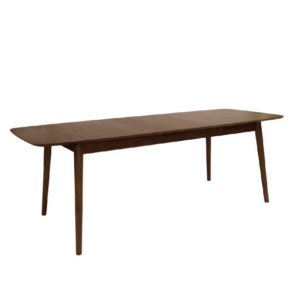 Marshfield Wooden Rectangular Extending Dining Table In Walnut | Bed Sava
