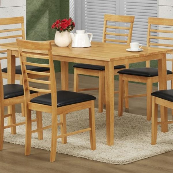 Marsic Large Wooden Dining Table In Light Oak | Bed Sava