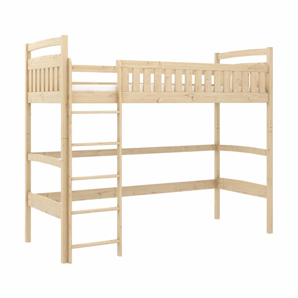 Merritt Wooden Bunk Bed With Bonnell Mattress And Ladders In Pine