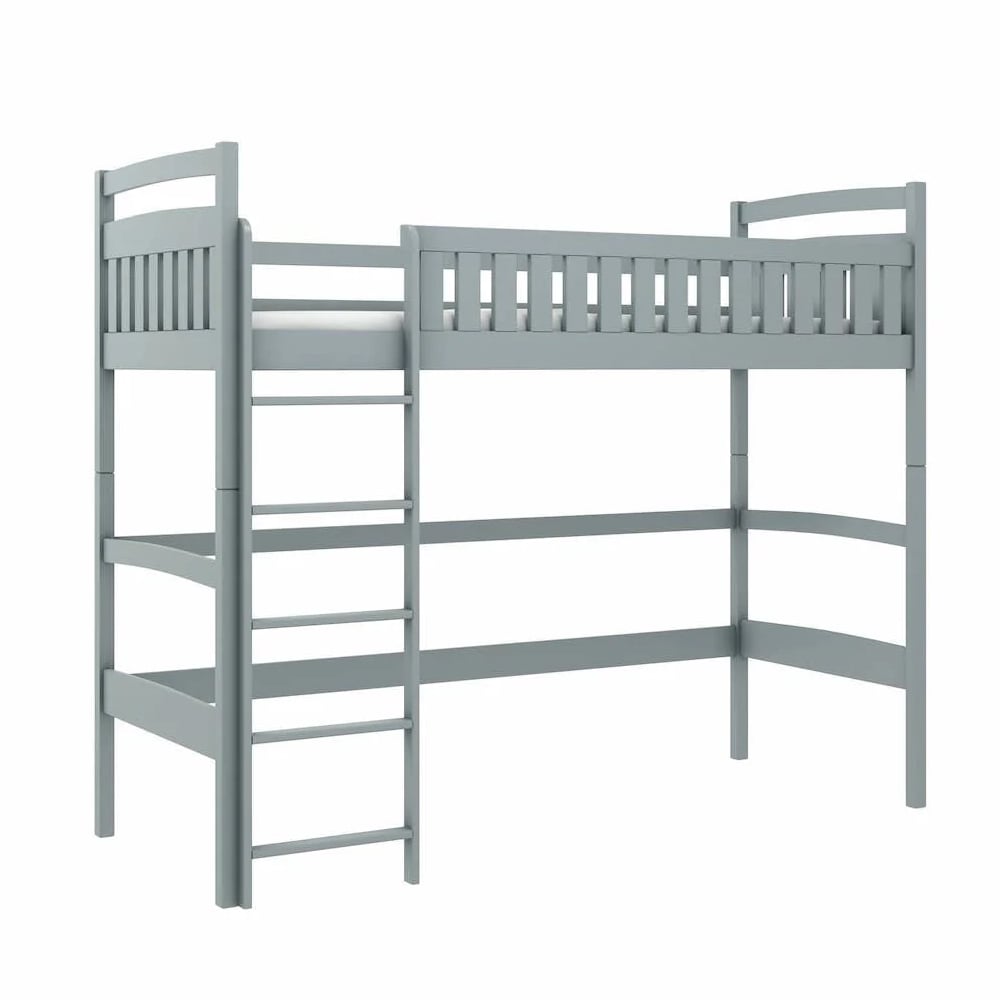 Merritt Wooden Bunk Bed Without Mattress And Ladders In Grey