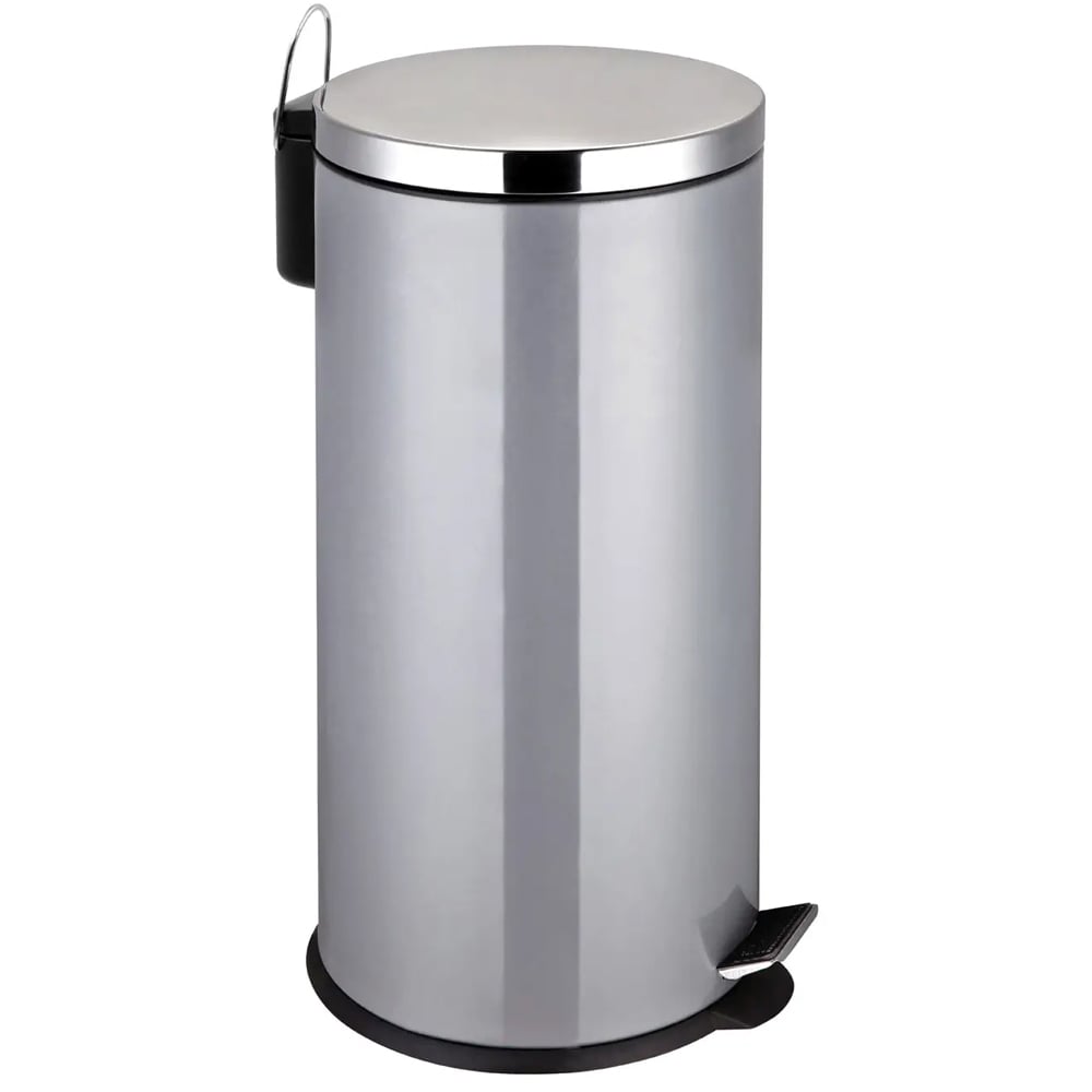 Miller Stainless Steel 30 Litre Pedal Bin In Grey