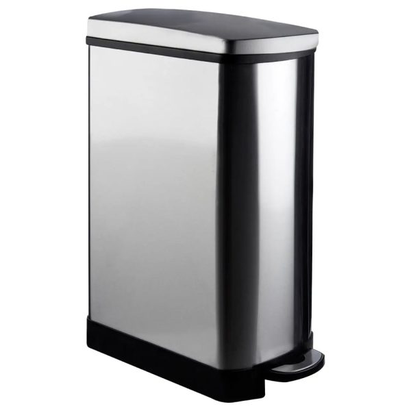 Miller Stainless Steel 35 Litre Pedal Bin In Silver | Bed Sava
