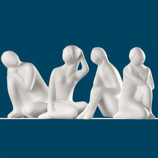 Madrid Ceramics Beauties Sculpture In White