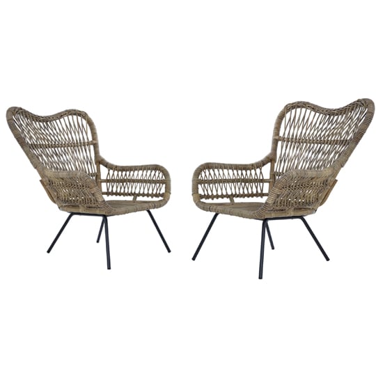 Kalausi Kubu Rattan Chair In Pair