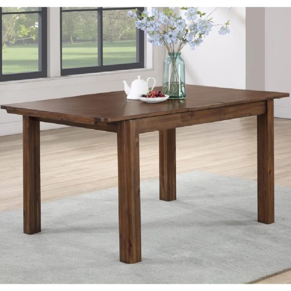 Monza Small Wooden Extending Dining Table In Walnut | Bed Sava