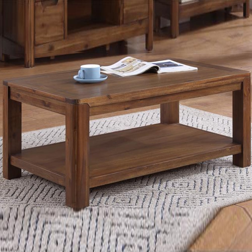 Monza Wooden Coffee Table In Walnut