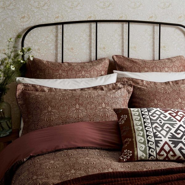 William Morris Crown Imperial Kingsize Duvet Cover Red | Bed Sava