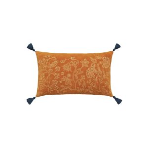 William Morris Honeysuckle  Tulip Cushion 50cm x 30cm Saffron | Bed Sava