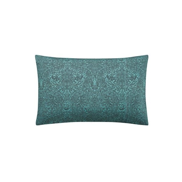 William Morris Honeysuckle  Tulip Pair of Standard Pillowcases Mulberry  Teal | Bed Sava
