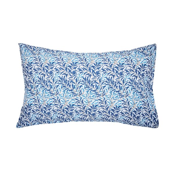 William Morris Pimpernel Pair of Standard Pillowcases Woad Blue | Bed Sava