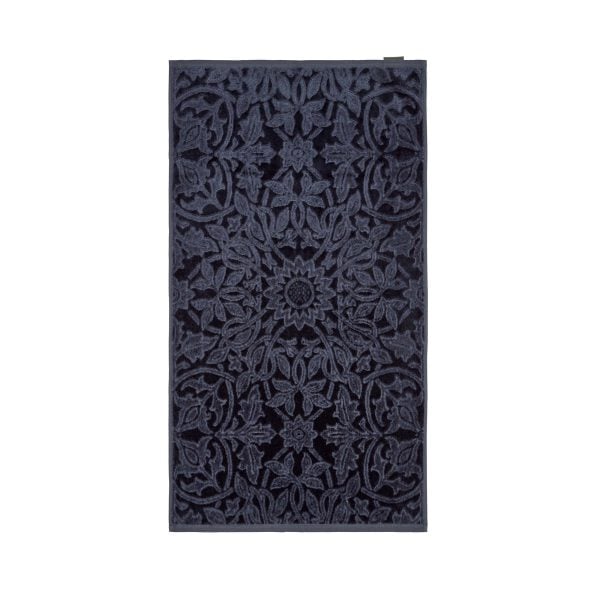 William Morris St James Bath Sheet Blue | Bed Sava