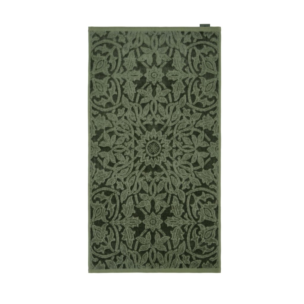 William Morris St James Bath Sheet, Green