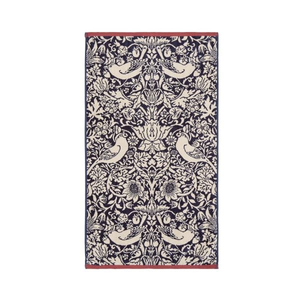 William Morris Strawberry Thief Bath Towel Blue | Bed Sava