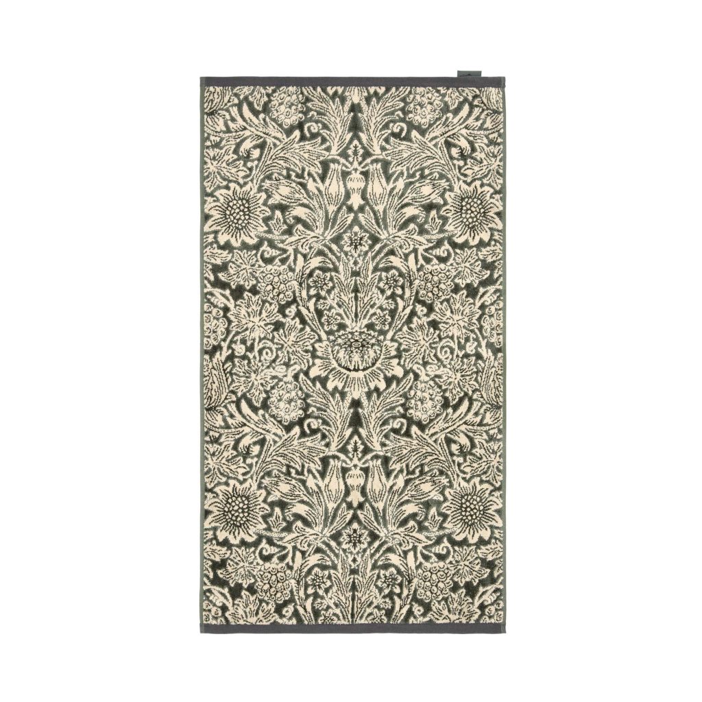 William Morris Sunflower Hand Towel, Green