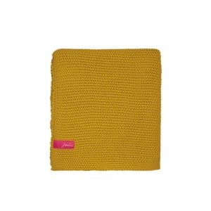 Joules Bedding Moss Stitch Throw Yellow | Bed Sava