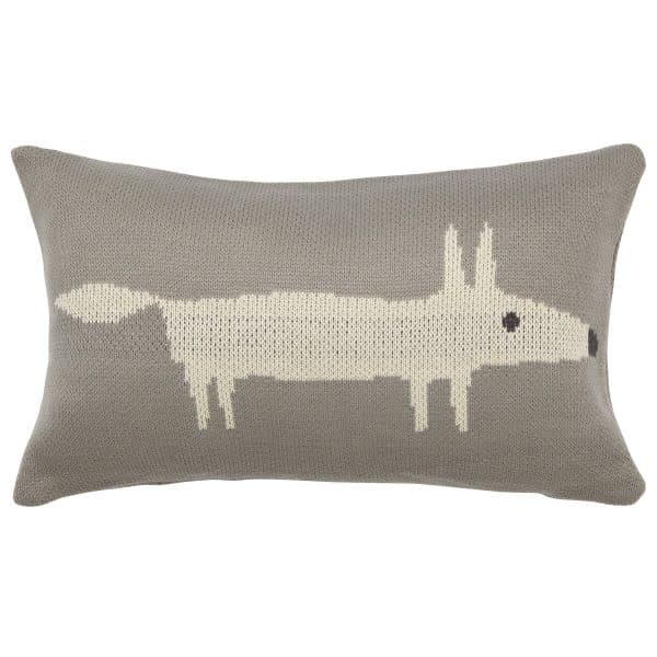 Scion Bedding Mr Fox Cushion Silver | Bed Sava