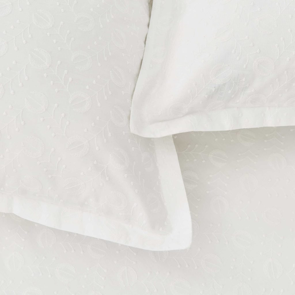 Murmur Alice Oxford Pillowcase, White