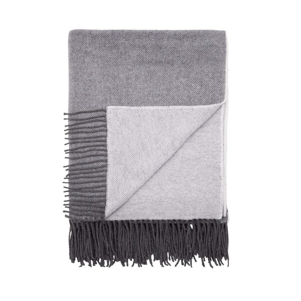 Murmur Aven Woven Throw, Storm Grey