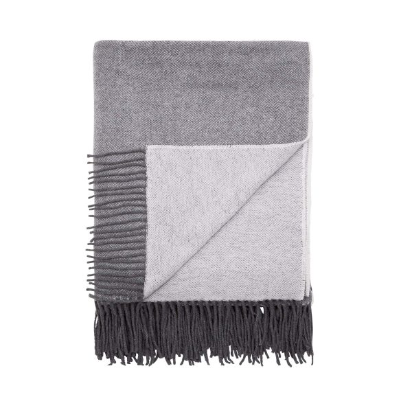 Murmur Aven Woven Throw Storm Grey | Bed Sava