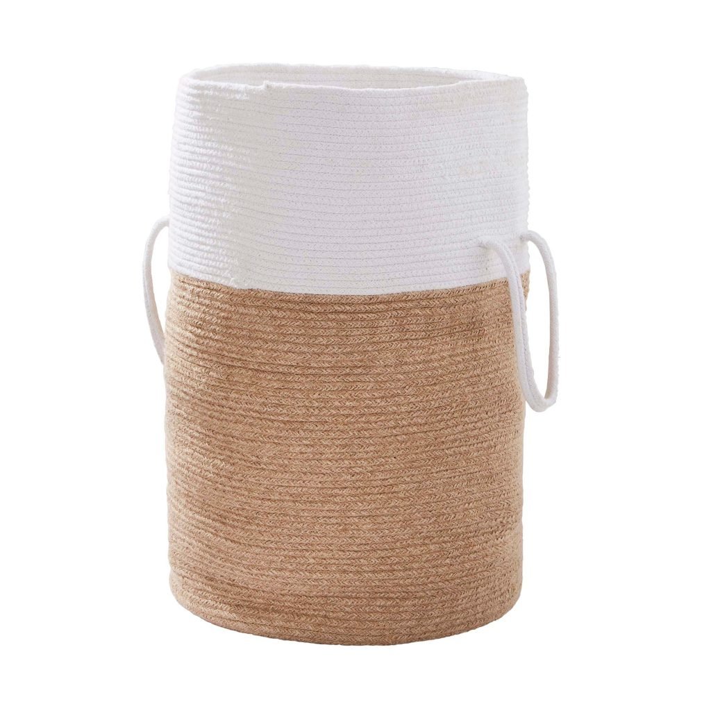 Storage Basket - Large, Natural/White