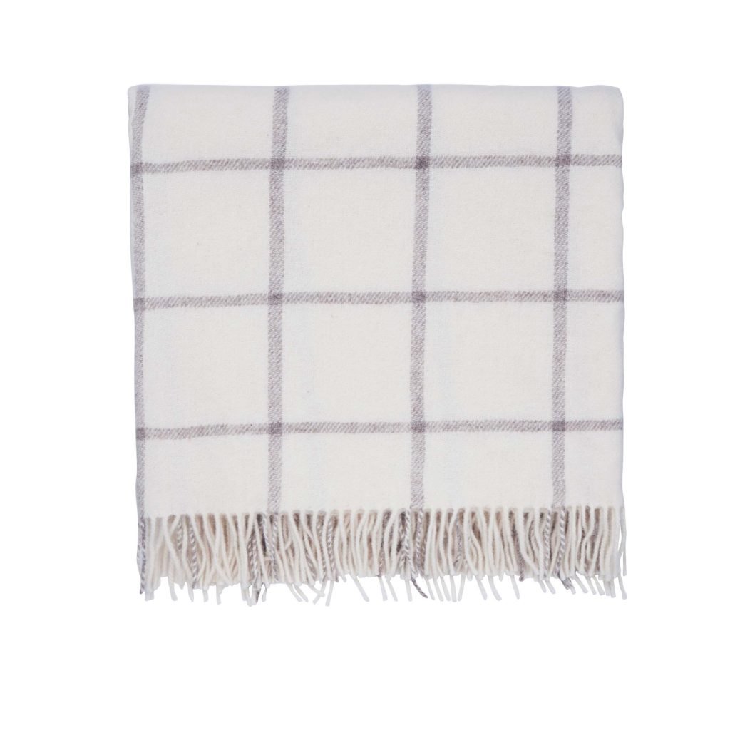 Murmur Beau Wool Throw, Linen