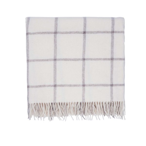 Murmur Beau Wool Throw Linen | Bed Sava