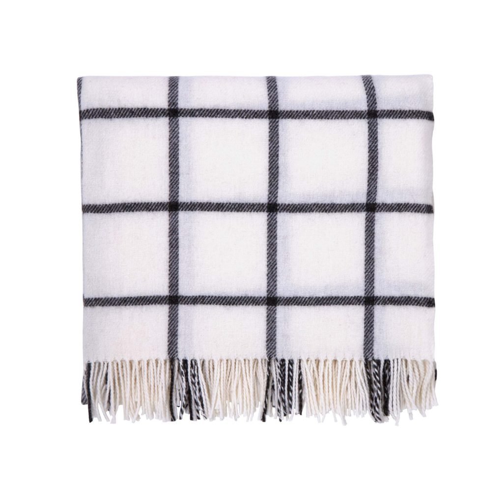Murmur Beau Wool Throw, Storm Grey