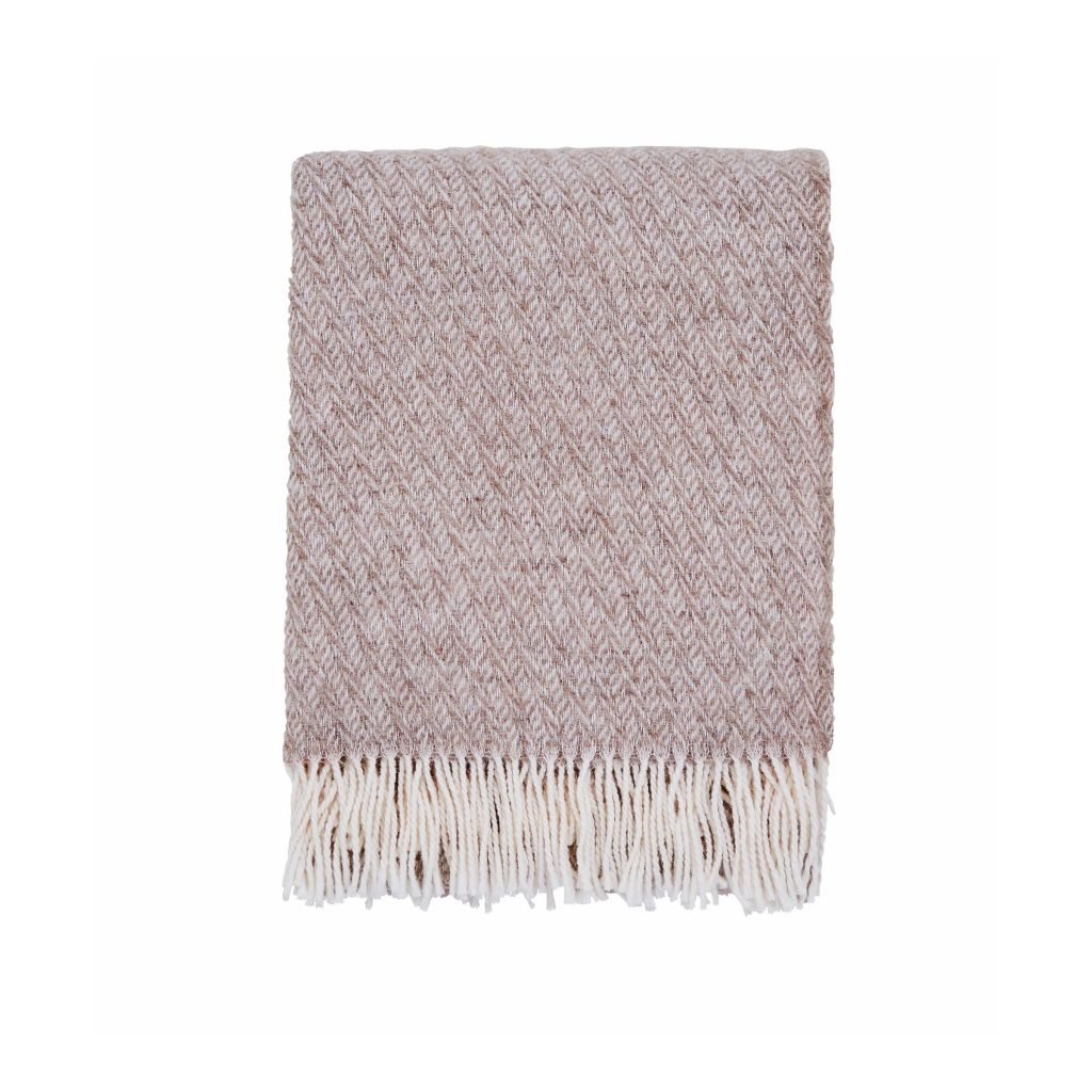Murmur Cara Throw, Linen & Grey