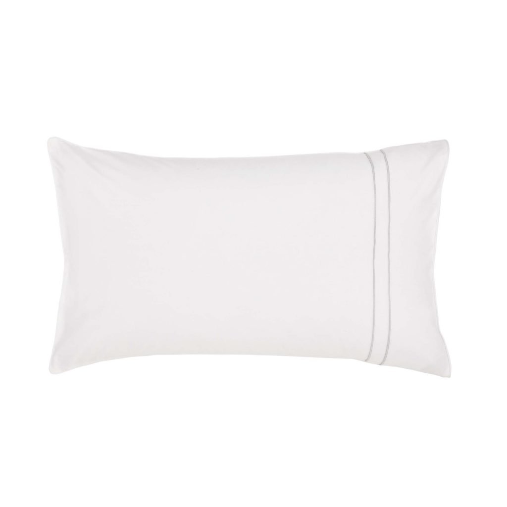 Murmur Catherine Standard Pillowcase, Cloud Grey