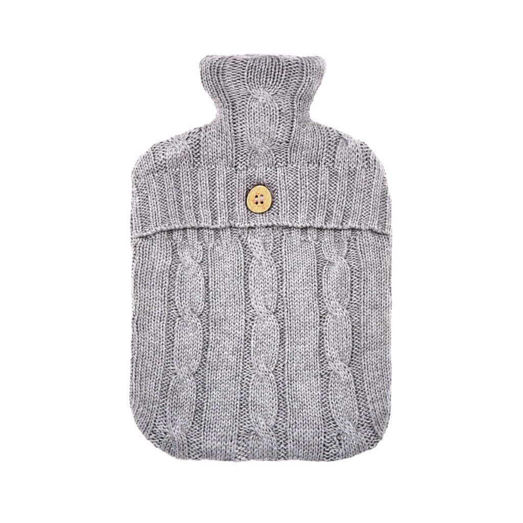 Murmur Cable Knit Hot Water Bottle & Cover, Cloud Grey