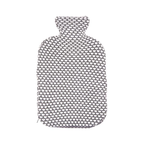 Murmur Dotty Knit Hot Water Bottle  Cover Cloud Grey | Bed Sava