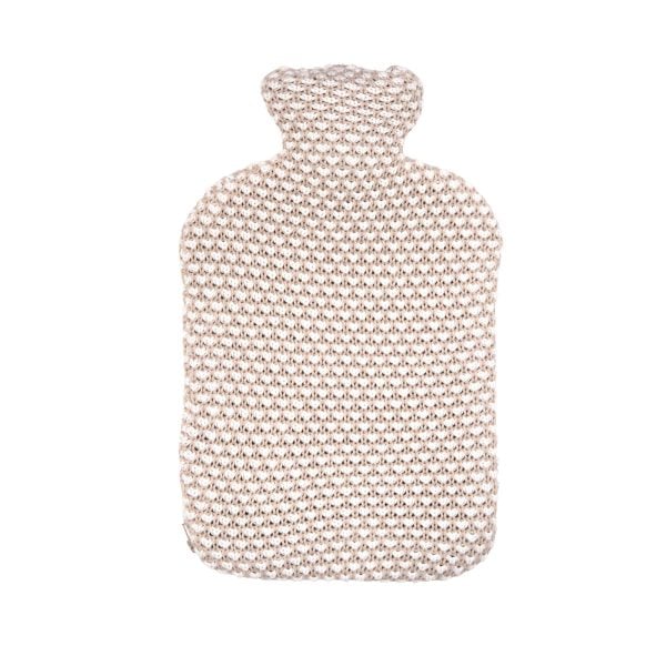 Murmur Dotty Knit Hot Water Bottle  Cover Linen | Bed Sava