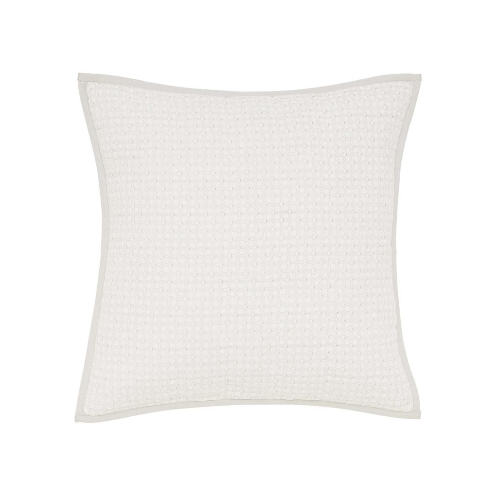 Murmur Dora Quilted Cushion 40cm x 40cm, Cloud Grey
