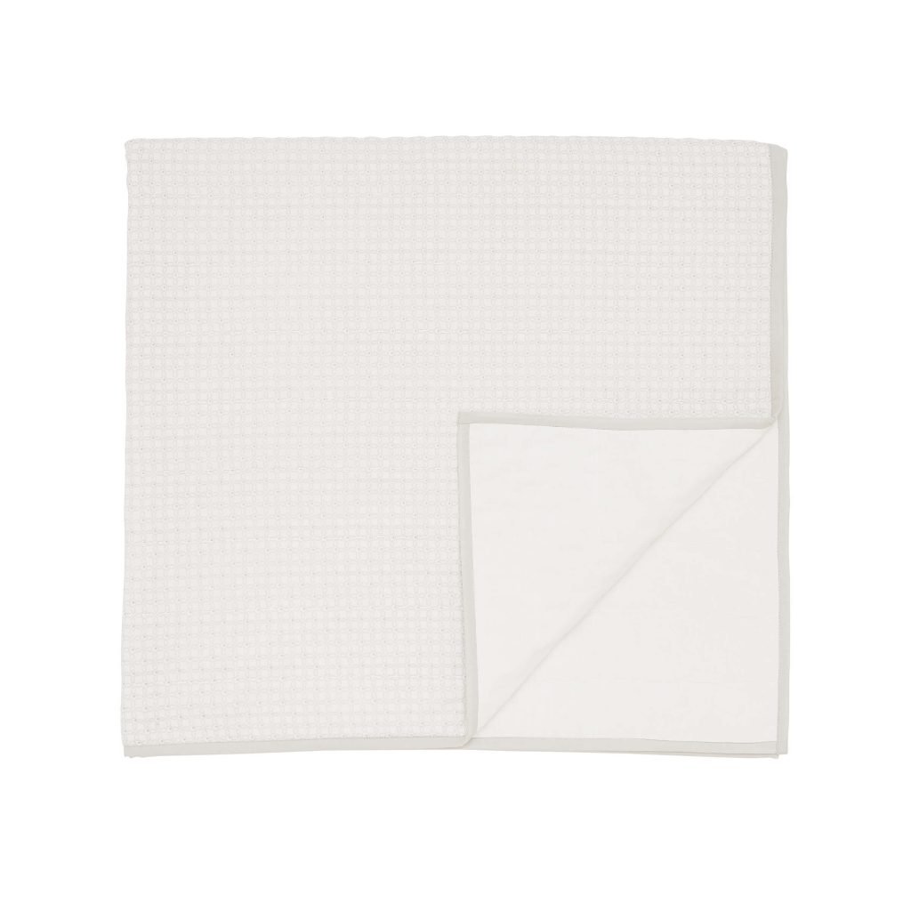 Murmur Dora Quilted Throw, Cloud Grey