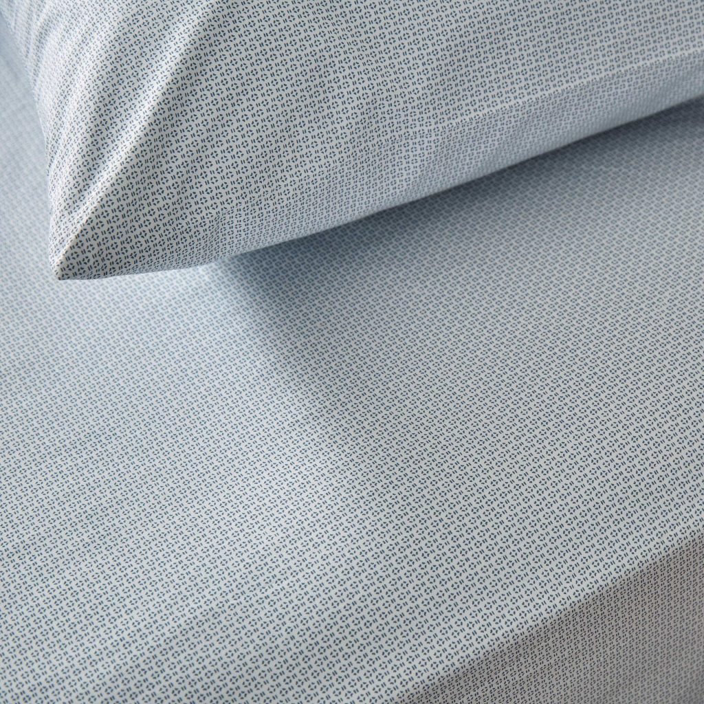 Murmur Edith Kingsize Fitted Sheet, Ballintoy Blue