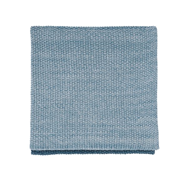 Murmur Flo Knitted Throw Ballintoy Blue | Bed Sava
