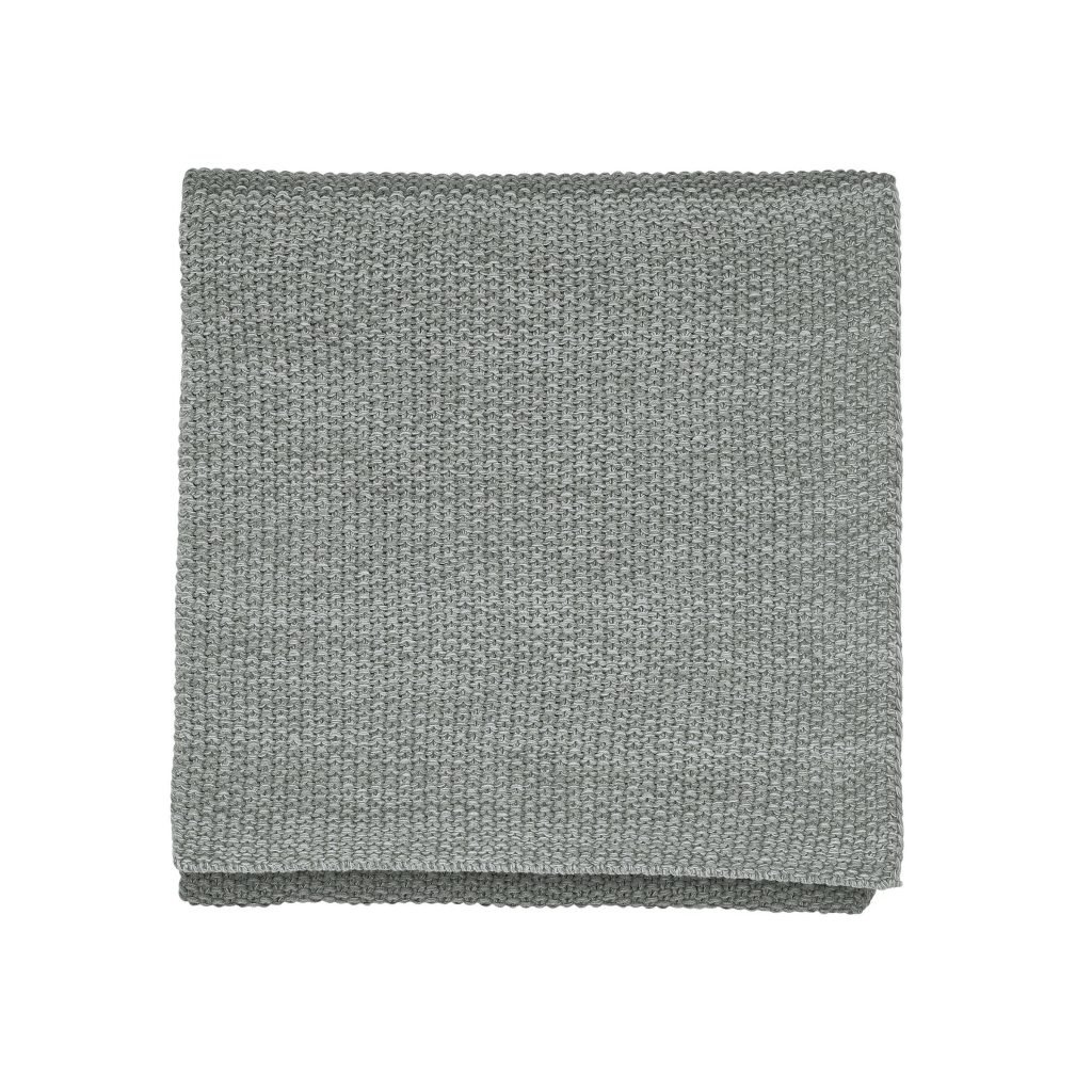 Murmur Flo Knitted Throw, Cloud Grey