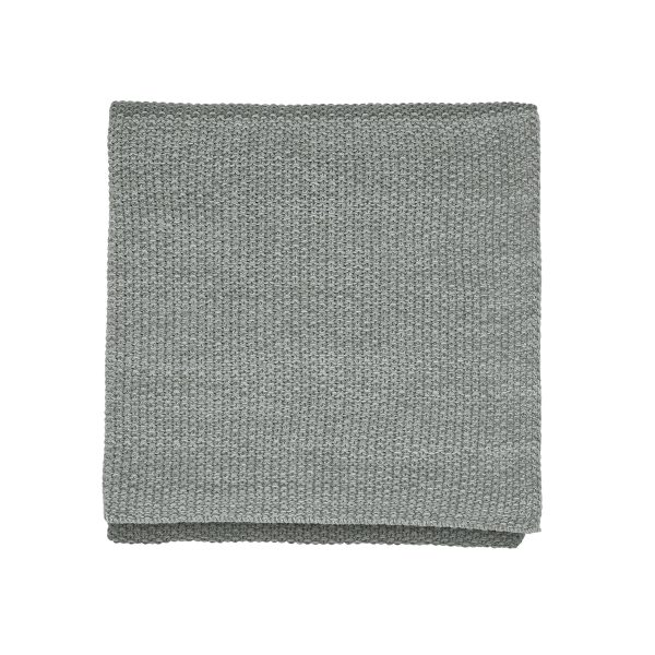 Murmur Flo Knitted Throw Cloud Grey | Bed Sava