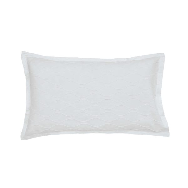 Murmur Frida Oxford Pillowcase White | Bed Sava