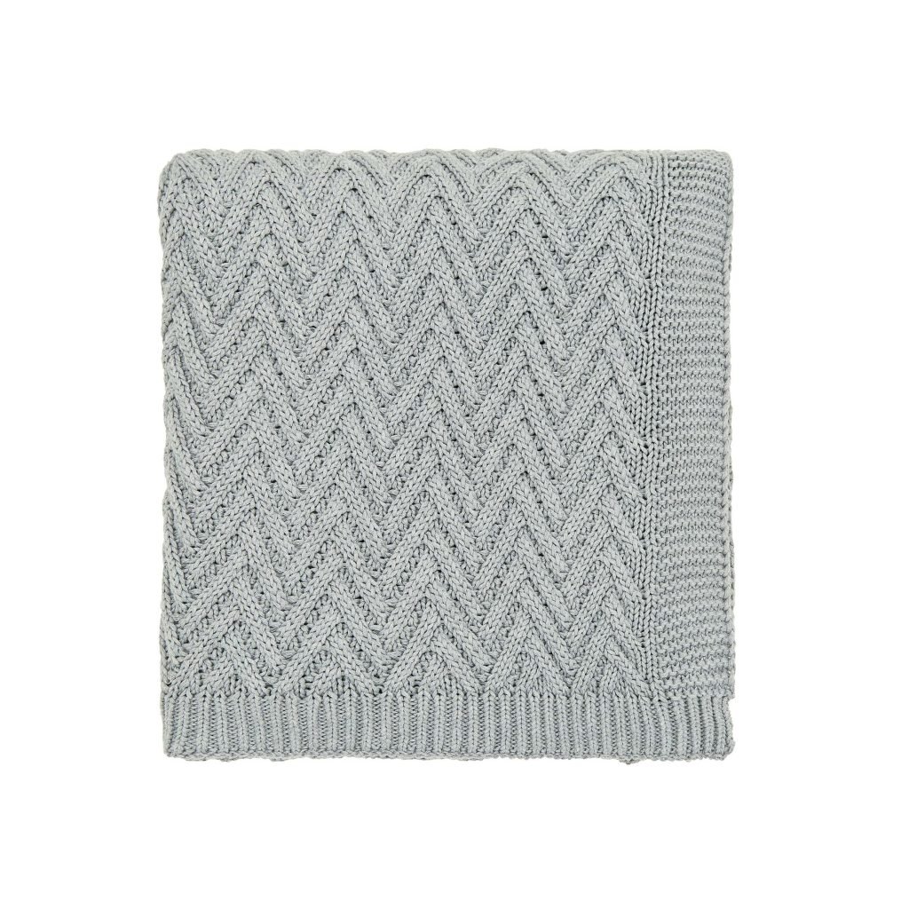 Murmur Harris Chunky Knit Throw, Cloud Grey