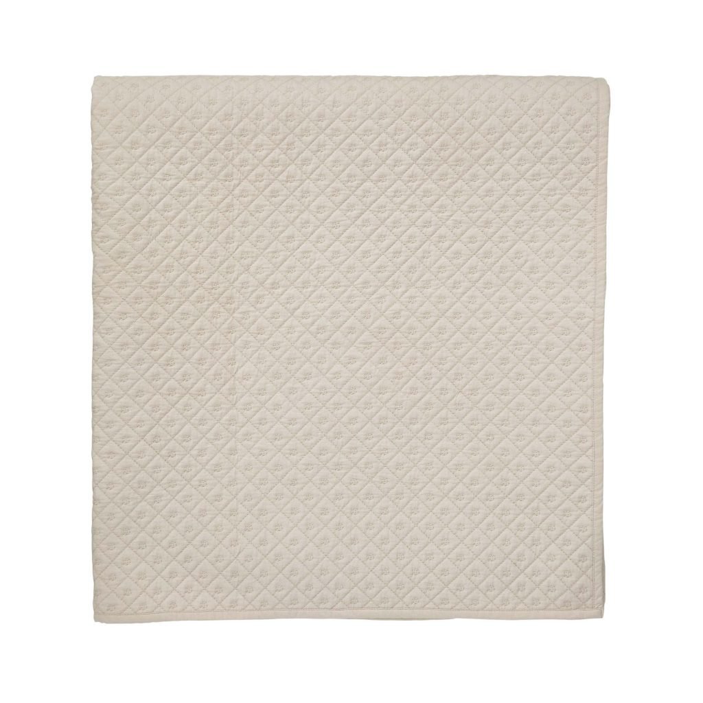 Murmur Cynthia Quilted Throw, Linen
