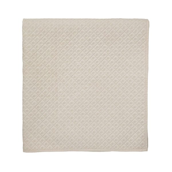 Murmur Cynthia Quilted Throw Linen | Bed Sava