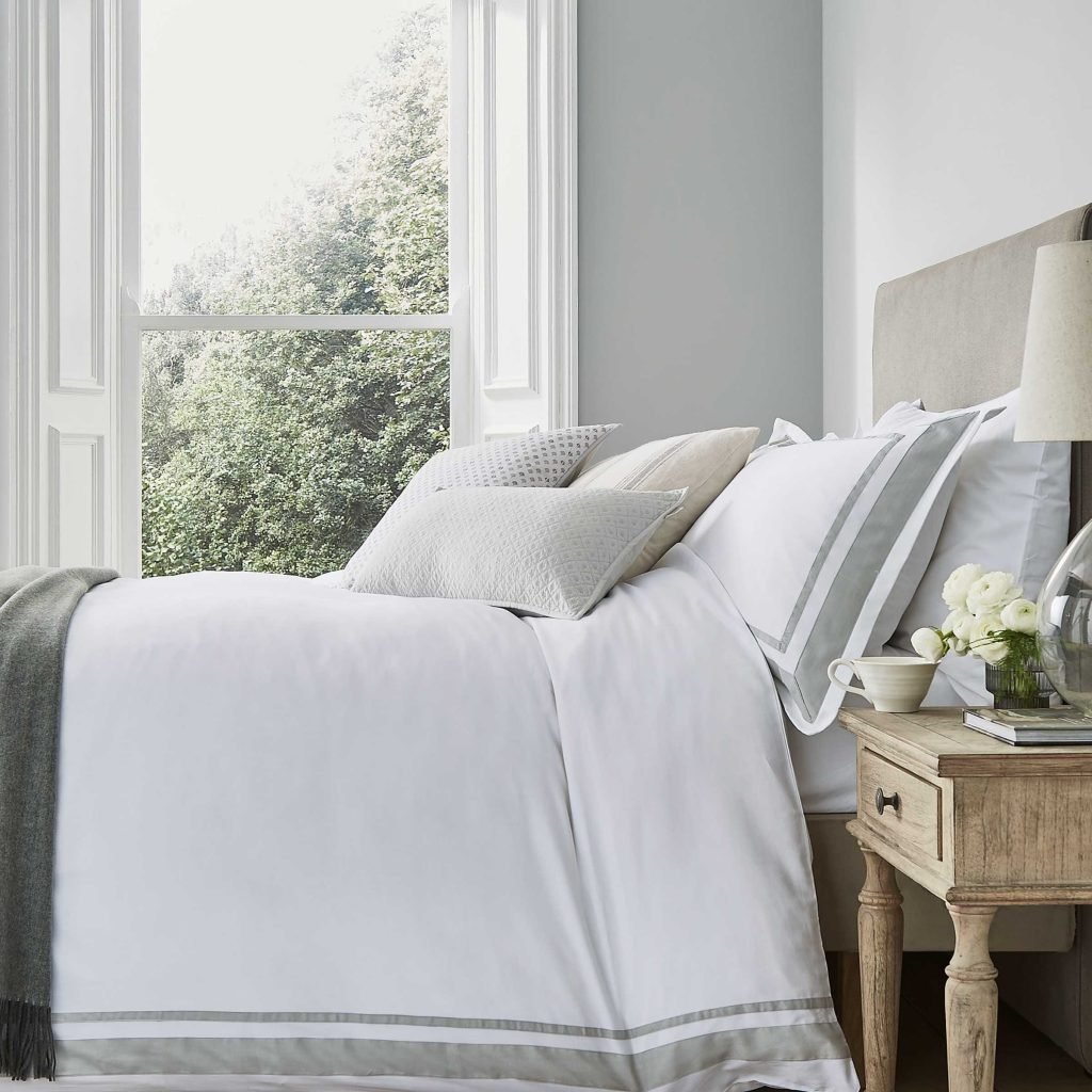Murmur Jude Kingsize Duvet Cover, Cloud Grey