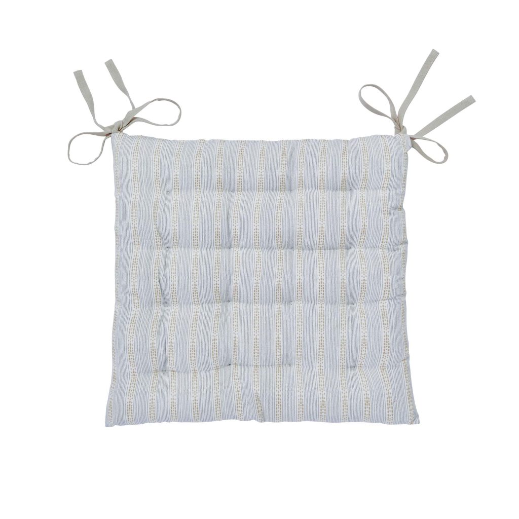 Murmur Clodagh Seat Pad, Linen & Grey