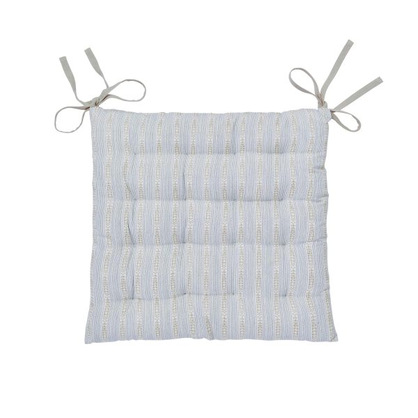 Murmur Clodagh Seat Pad Linen  Grey | Bed Sava