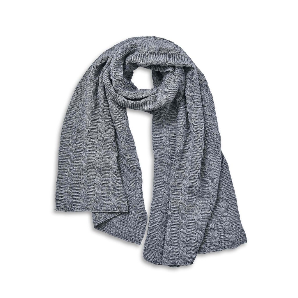 Murmur Knitted Scarf, Cloud Grey